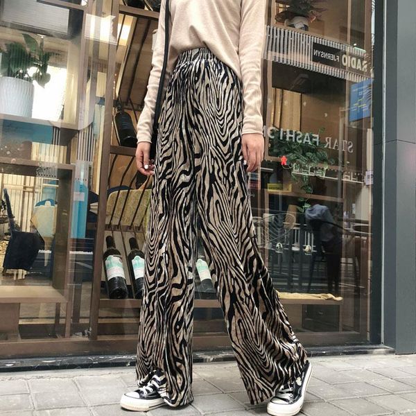 women's pants & capris casual high elastic leopard wide-legged loose female waist woman spring autumn for clothing panty 2021, Black;white
women's pants & capris casual high elastic leopard wide-legged loose female waist woman spring autumn for clothing panty 2021, Black;white