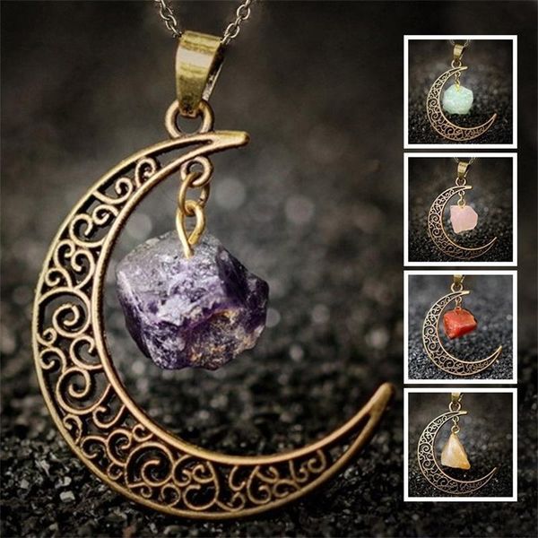 pendant necklaces vintage crystal charm necklace hollow moon chain for women fashion jewelry friend love birthday gift, Silver
pendant necklaces vintage crystal charm necklace hollow moon chain for women fashion jewelry friend love birthday gift, Silver
