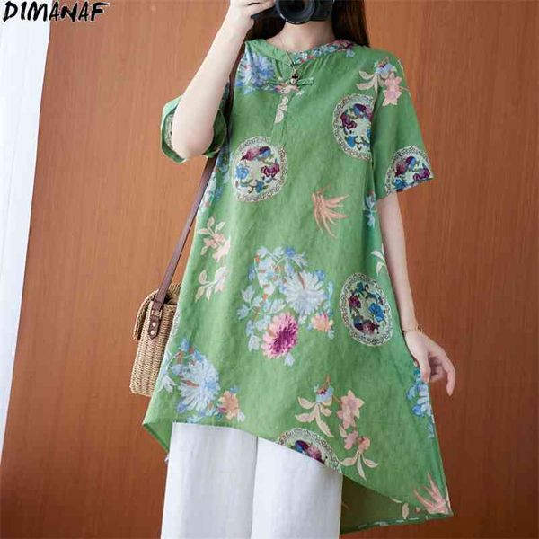 regular size women blouse shirts linen vintage floral print loose casual basic soft korea summer style 210531, White
regular size women blouse shirts linen vintage floral print loose casual basic soft korea summer style 210531, White