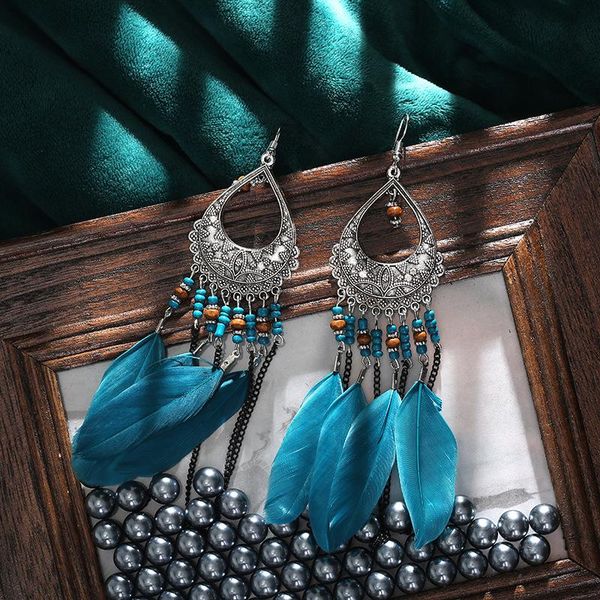dangle & chandelier summer flower alloy blue feather ladies earrings beach drop wedding bride jewelry oorbellen hangers, Silver
dangle & chandelier summer flower alloy blue feather ladies earrings beach drop wedding bride jewelry oorbellen hangers, Silver