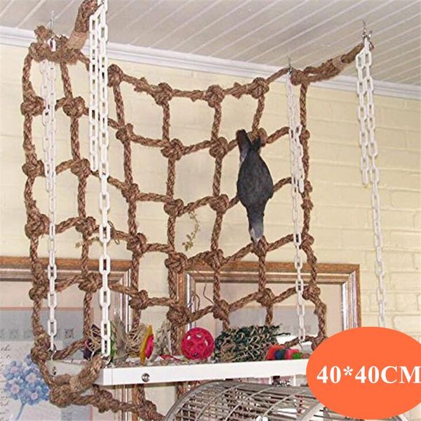other bird supplies 40*40cm parrot climbing net toy swing rope stand hammock with hook hanging chewing biting toys
other bird supplies 40*40cm parrot climbing net toy swing rope stand hammock with hook hanging chewing biting toys
