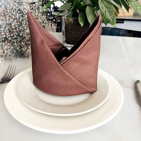 table napkin 45x45cm home dinner cloth simple pure color 100% cotton thick section restaurant el wedding brown white 5 choices
table napkin 45x45cm home dinner cloth simple pure color 100% cotton thick section restaurant el wedding brown white 5 choices