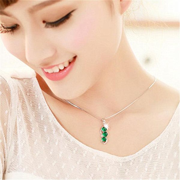 pendant necklaces cute crystal green pea necklace for women jewelry trendy 2021 choker female silver plated chain clavicle accessories
pendant necklaces cute crystal green pea necklace for women jewelry trendy 2021 choker female silver plated chain clavicle accessories