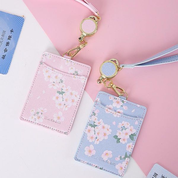 card holders cute retractable flowers 2 bits holder identity badge reel with lanyard pu neck strap bus id ic student cardholders, Brown;gray
card holders cute retractable flowers 2 bits holder identity badge reel with lanyard pu neck strap bus id ic student cardholders, Brown;gray