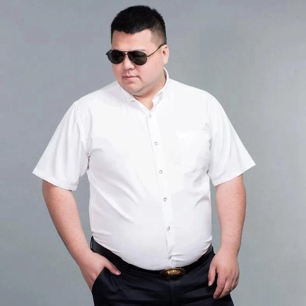 summer men dress shirt short sleeve plus size big 8xl 9xl 10xl 12xl 60 62 64 66 68 70 72 navy blue formal office shirts business men's, White;black 
summer men dress shirt short sleeve plus size big 8xl 9xl 10xl 12xl 60 62 64 66 68 70 72 navy blue formal office shirts business men's, White;black