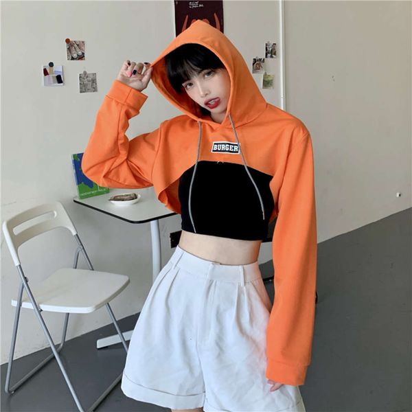 women's hoodies & sweatshirts hoodie super short hooded sweater spring and autumn thin loose korean fashion high waist long sleeve 08zf, Black
women's hoodies & sweatshirts hoodie super short hooded sweater spring and autumn thin loose korean fashion high waist long sleeve 08zf, Black