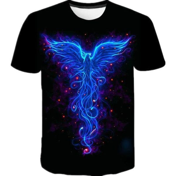 men's casual shirts 2021 tshirt blue flame phoenix cool digital print street hip hop short sleeve, White;black
men's casual shirts 2021 tshirt blue flame phoenix cool digital print street hip hop short sleeve, White;black