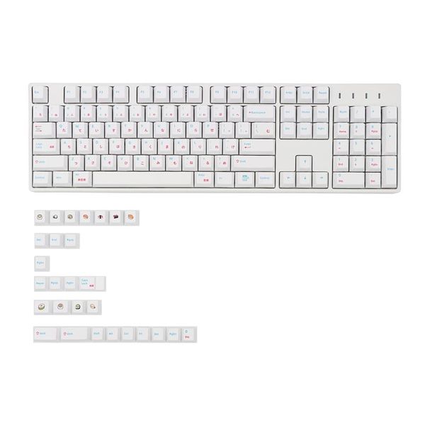 keyboards pbt 132 keys cherry profile dye-sub japanese keycap sushi white theme style suitable for mechanical keyboard gk61 sk64
keyboards pbt 132 keys cherry profile dye-sub japanese keycap sushi white theme style suitable for mechanical keyboard gk61 sk64