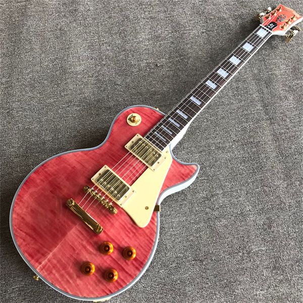 delivery, rosewood fingerboard tiger maple electric guitar, gold hardware electric guitar
delivery, rosewood fingerboard tiger maple electric guitar, gold hardware electric guitar