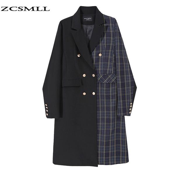 vintage patchwqork plaid windbreaker 2021 autumn and winter turn-down collar long sleeve loose fashion women coat women's trench coats, Tan;black
vintage patchwqork plaid windbreaker 2021 autumn and winter turn-down collar long sleeve loose fashion women coat women's trench coats, Tan;black
