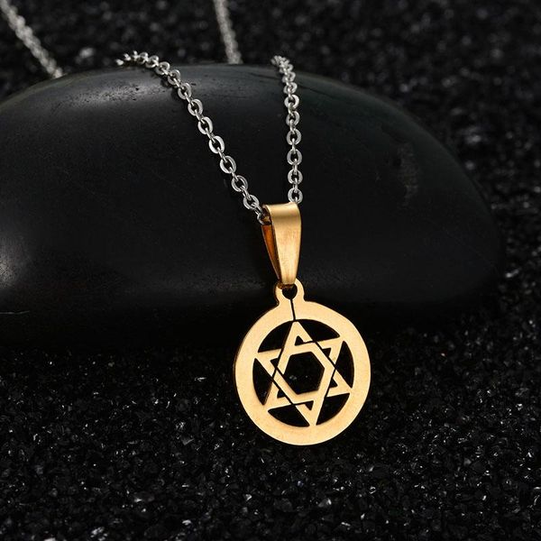 pendant necklaces magic hexagram necklace stainless steel witch protection star amulet bijoux collier, Silver
pendant necklaces magic hexagram necklace stainless steel witch protection star amulet bijoux collier, Silver