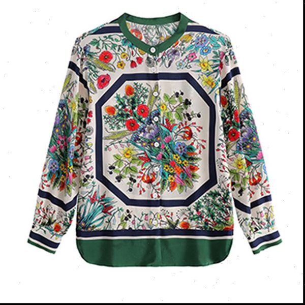 france style flower spring summer womens shirts long sleeve chiffon blusas mujer, White
france style flower spring summer womens shirts long sleeve chiffon blusas mujer, White