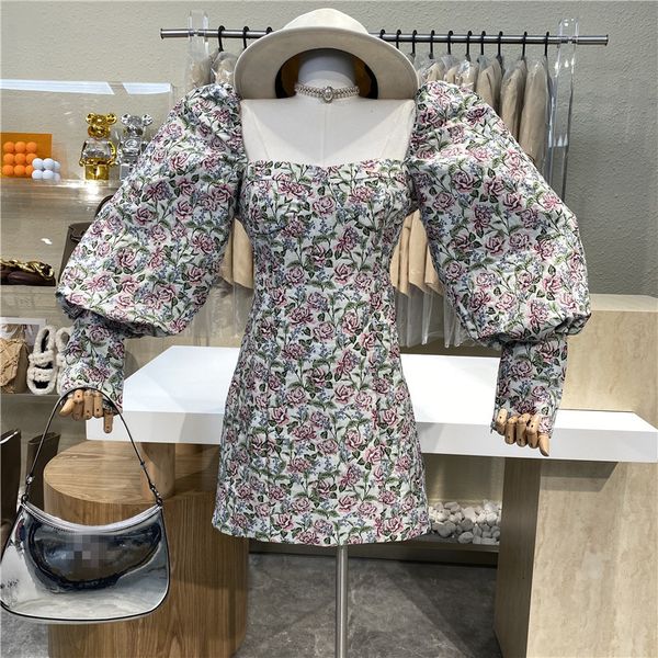 dresses goddess niche design square collar bubble floral skirt tea break printed ladies dressed, Black;gray
dresses goddess niche design square collar bubble floral skirt tea break printed ladies dressed, Black;gray