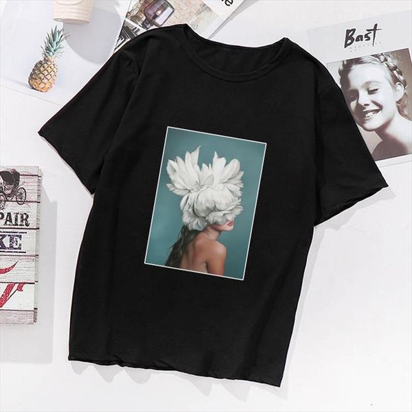 fashion black and women casual mens flowers feather print plus size short sleeve tees harajuku graphic, White;black
fashion black and women casual mens flowers feather print plus size short sleeve tees harajuku graphic, White;black