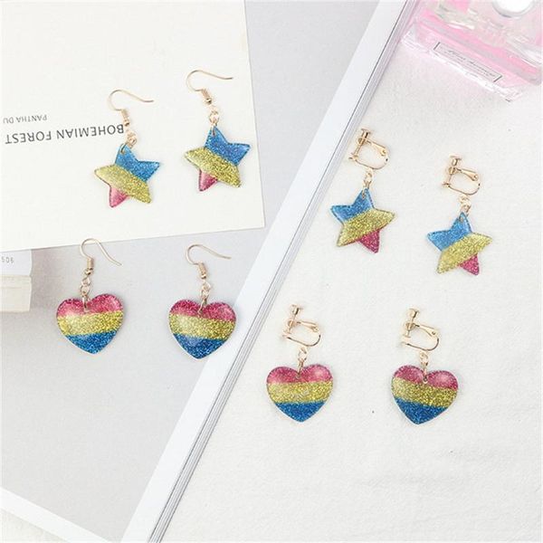 clip-on & screw back korean cute creative colorful sequins star heart fresh sweet woman girls clips hook earrings fashion jewelry-laer086f, Silver
clip-on & screw back korean cute creative colorful sequins star heart fresh sweet woman girls clips hook earrings fashion jewelry-laer086f, Silver