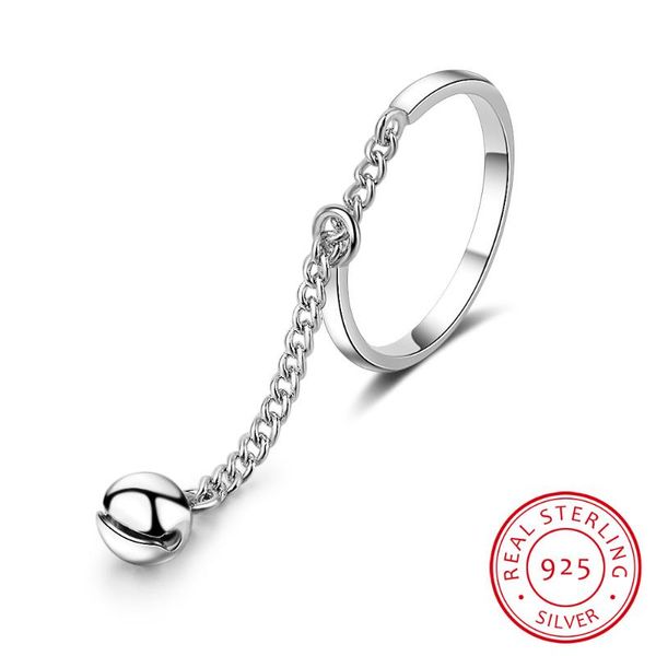 cluster rings micro zircon tassel chain jingling bell adjustable for women 925 sterling silver anillos bague s-r334, Golden;silver
cluster rings micro zircon tassel chain jingling bell adjustable for women 925 sterling silver anillos bague s-r334, Golden;silver