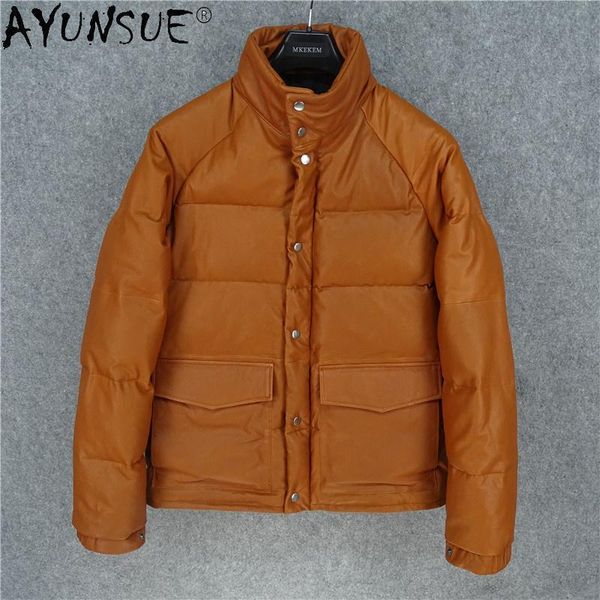 men's leather & faux akoosun men clothing sheepskin genuine jacket dow jackets winter coat mens warm clothes male ropa hombre lxr498, Black
men's leather & faux akoosun men clothing sheepskin genuine jacket dow jackets winter coat mens warm clothes male ropa hombre lxr498, Black