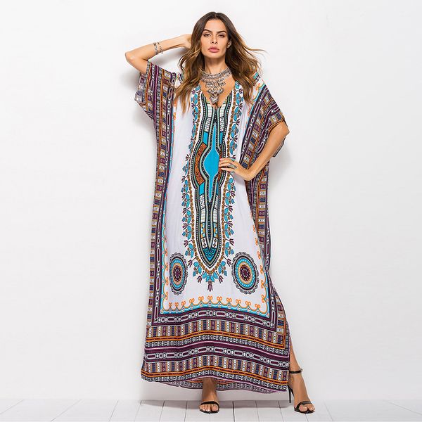 bohemian women maxi dress muslim abaya print batwing sleeve summer ethnic beachwear holiday vestidos de fiesta moroccan kaftan, Red
bohemian women maxi dress muslim abaya print batwing sleeve summer ethnic beachwear holiday vestidos de fiesta moroccan kaftan, Red