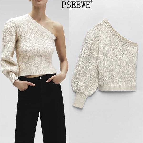 beige one shoulder knitted woman sweater y2k asymmetric puff long sleeve crop women fashion streetwear 210519, White;black
beige one shoulder knitted woman sweater y2k asymmetric puff long sleeve crop women fashion streetwear 210519, White;black