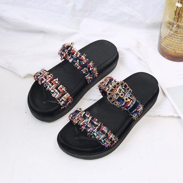 slippers summer women casual sandals beach slipper peep toe platform comfortable and soft shoes pantoufles femmes, Black
slippers summer women casual sandals beach slipper peep toe platform comfortable and soft shoes pantoufles femmes, Black