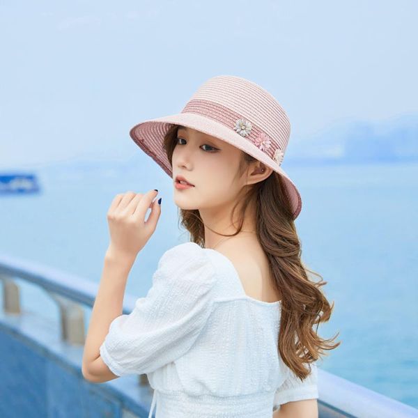 wide brim hats little flower straw hat ladies sun 2021 fashion casual caps women cap beach summer color, Blue;gray
wide brim hats little flower straw hat ladies sun 2021 fashion casual caps women cap beach summer color, Blue;gray