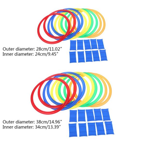 40JC 10 Pcs Hopscotch Ring Game Toys for Kids Sensory Integration Training Play Set
40JC 10 Pcs Hopscotch Ring Game Toys for Kids Sensory Integration Training Play Set