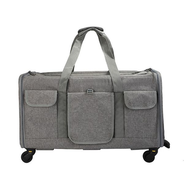 portable cat trolley case removable universal wheel breathable foldable large capacity pet bag
portable cat trolley case removable universal wheel breathable foldable large capacity pet bag