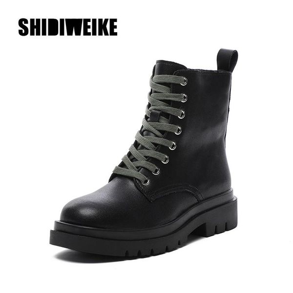 boots women's autumn shoe 2021 genuine leather ladies short non-slip student ankle v488, Black
boots women's autumn shoe 2021 genuine leather ladies short non-slip student ankle v488, Black