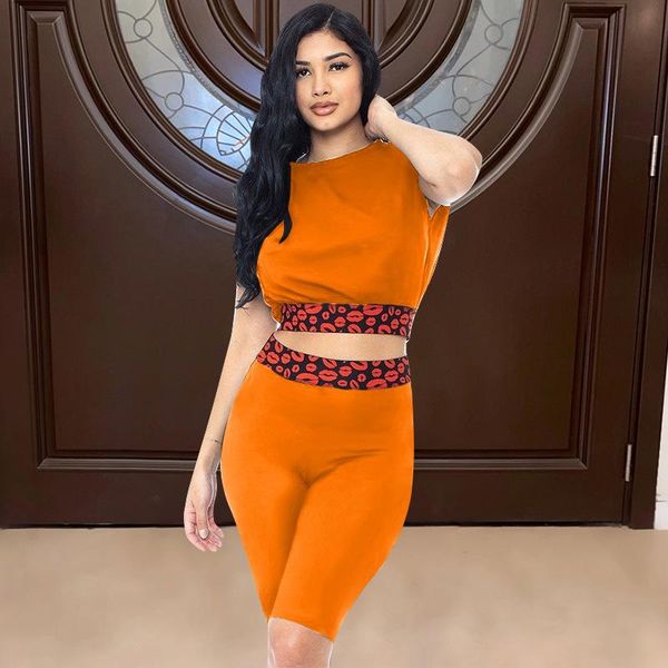 women's tracksuits ufoa summer 2021 european and american fashion casual commuting fresh sweet round collar lip print suit, Gray
women's tracksuits ufoa summer 2021 european and american fashion casual commuting fresh sweet round collar lip print suit, Gray