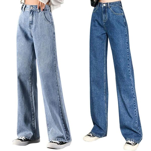 women's jeans jogger sport wide leg pants denim high waist casual loose trousers woman, Blue
women's jeans jogger sport wide leg pants denim high waist casual loose trousers woman, Blue