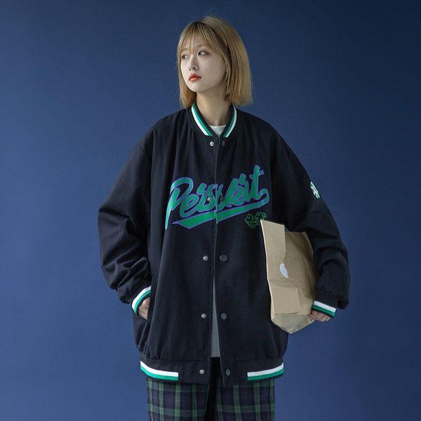 women's jackets 2021 baseball uniform jacket female spring-autumn trend students korean fashion loose all-match coats summer, Black;brown
women's jackets 2021 baseball uniform jacket female spring-autumn trend students korean fashion loose all-match coats summer, Black;brown