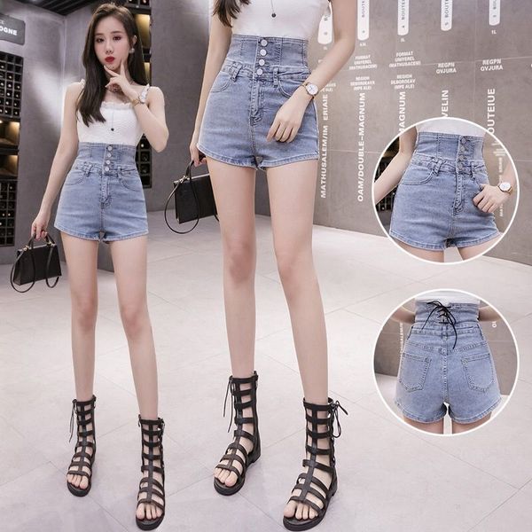 women's shorts denim pants 2021 summer words high waist show thin versatile grey fashion, White;black
women's shorts denim pants 2021 summer words high waist show thin versatile grey fashion, White;black