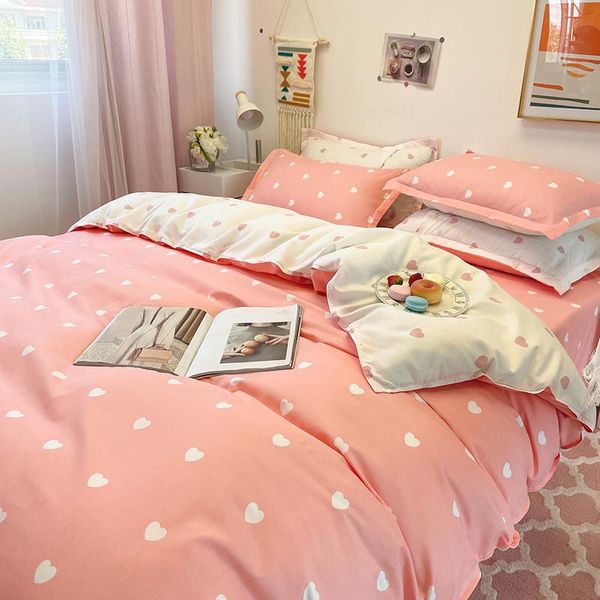 cute bed linen polyester comforter bedding set twin king size plaids and covers a/b double-sided pattern home textile sets
cute bed linen polyester comforter bedding set twin king size plaids and covers a/b double-sided pattern home textile sets