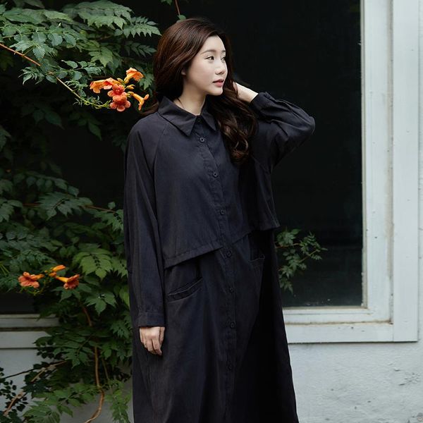 women's trench coats autumn winter women turn-down collar double breasted office lady solid long, Tan;black
women's trench coats autumn winter women turn-down collar double breasted office lady solid long, Tan;black