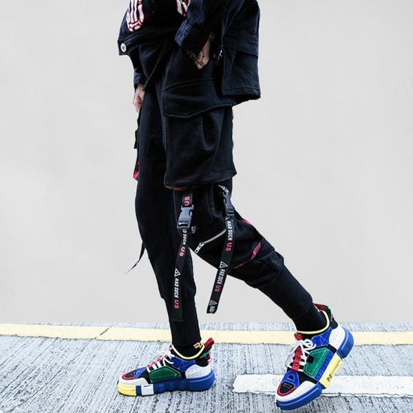 men's pants 2021 ribbons pockets harem man streetwear autumn winter casual sweatpants hip hop joggers slim men pencil, Black
men's pants 2021 ribbons pockets harem man streetwear autumn winter casual sweatpants hip hop joggers slim men pencil, Black