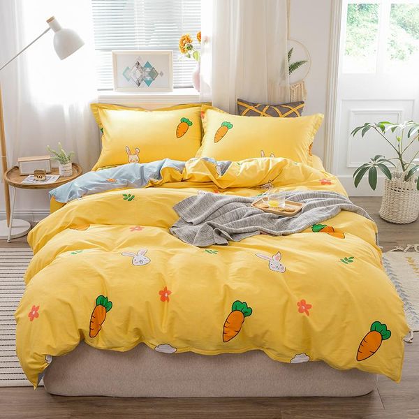 bedding sets pure cotton fresh style skin-friendly and comfortable sleep set duvet cover quilt cover bed sheet pliiowcase 4pcs
bedding sets pure cotton fresh style skin-friendly and comfortable sleep set duvet cover quilt cover bed sheet pliiowcase 4pcs
