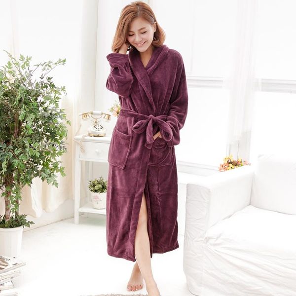 women's sleepwear flannel homewear casual bathrobe gown women nightwear kimono robe soft long sleeve coral fleece intimate lingerie, Black;red
women's sleepwear flannel homewear casual bathrobe gown women nightwear kimono robe soft long sleeve coral fleece intimate lingerie, Black;red