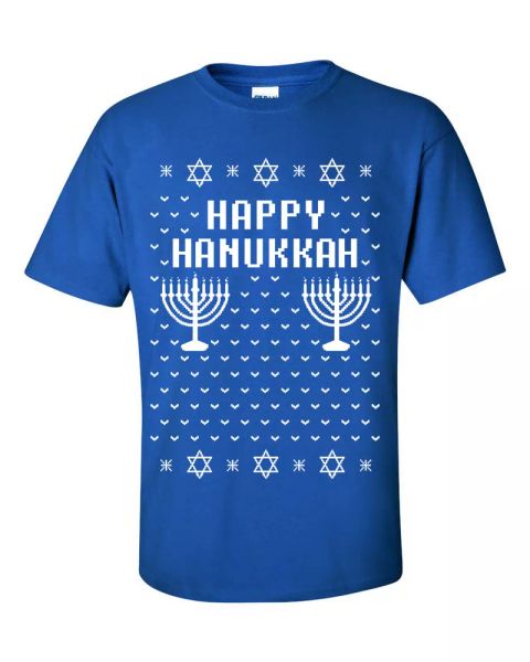 HAPPY HANUKKAH Ugly Christmas Sweater Funny Men' Tee Shirt B109, Mainly pictures
HAPPY HANUKKAH Ugly Christmas Sweater Funny Men' Tee Shirt B109, Mainly pictures