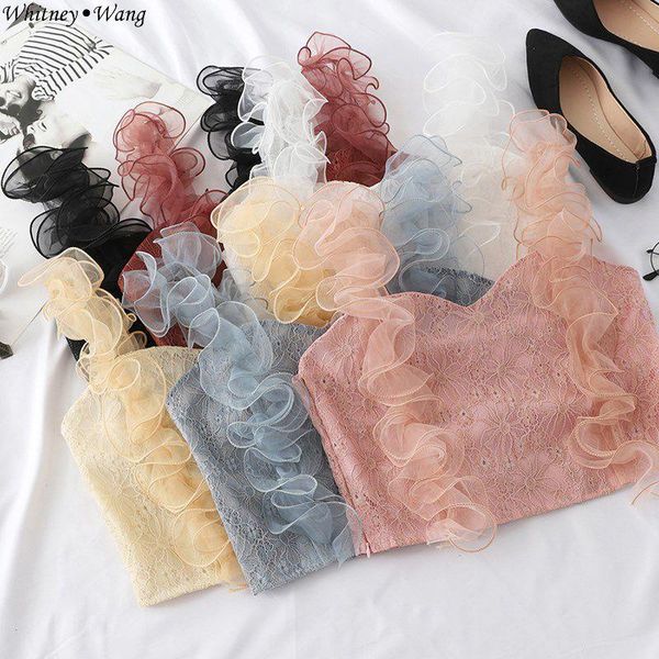 women's blouses & shirts whitney wang 2021 summer fashion streetwear ruffles strap lace blouse women blusas shirt, White
women's blouses & shirts whitney wang 2021 summer fashion streetwear ruffles strap lace blouse women blusas shirt, White