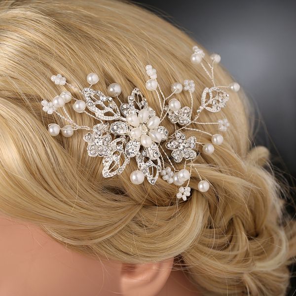 fashion simple new popular bridal headdress crystal pearl flower comb wedding dress, Slivery;golden
fashion simple new popular bridal headdress crystal pearl flower comb wedding dress, Slivery;golden