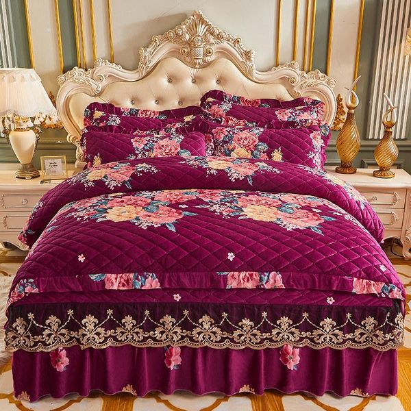 bedding sets lace velvet comforter king luxury wedding winter duvet cover set double bed print bedskirt soft 2 pillowcases
bedding sets lace velvet comforter king luxury wedding winter duvet cover set double bed print bedskirt soft 2 pillowcases