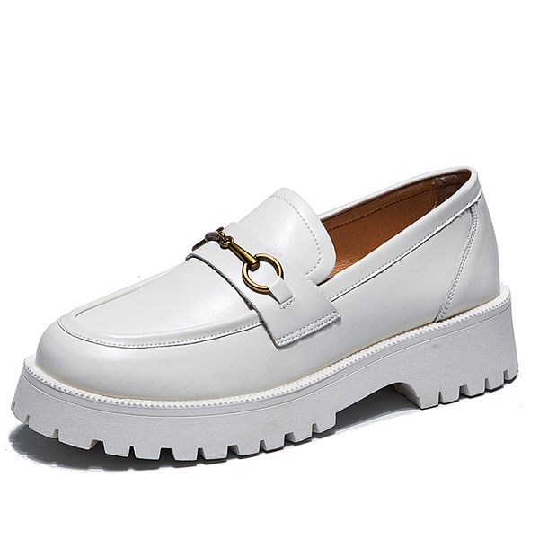 2022 Spring Shoes Metal Buckle Autumn Retro Women Genuel Leather Girls Daily Casual Loafers Shoes Thick Bottom Foot Round Head, Black
2022 Spring Shoes Metal Buckle Autumn Retro Women Genuel Leather Girls Daily Casual Loafers Shoes Thick Bottom Foot Round Head, Black