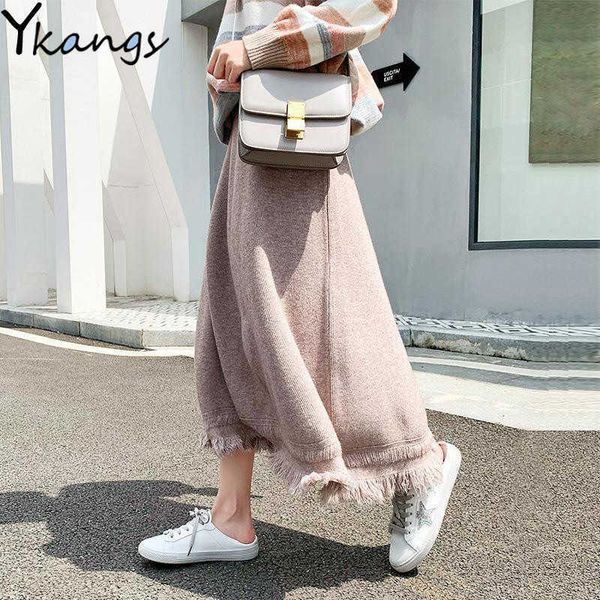elegant tassel solid women midi skirts winter loose wild high waist hip knit skirt bottom leisure office ladies work skirt 210619, Black
elegant tassel solid women midi skirts winter loose wild high waist hip knit skirt bottom leisure office ladies work skirt 210619, Black