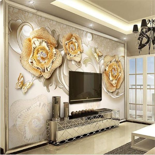 wallpapers custom size 3d po wallpaper mural living room european golden rose butterfly picture sofa tv backdrop for wall
wallpapers custom size 3d po wallpaper mural living room european golden rose butterfly picture sofa tv backdrop for wall