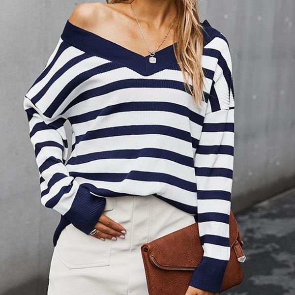women's sweaters korean striped knitted sweater women autumn long sleeve casual off shoulder jumper ladies winter pullover fall, White;black
women's sweaters korean striped knitted sweater women autumn long sleeve casual off shoulder jumper ladies winter pullover fall, White;black