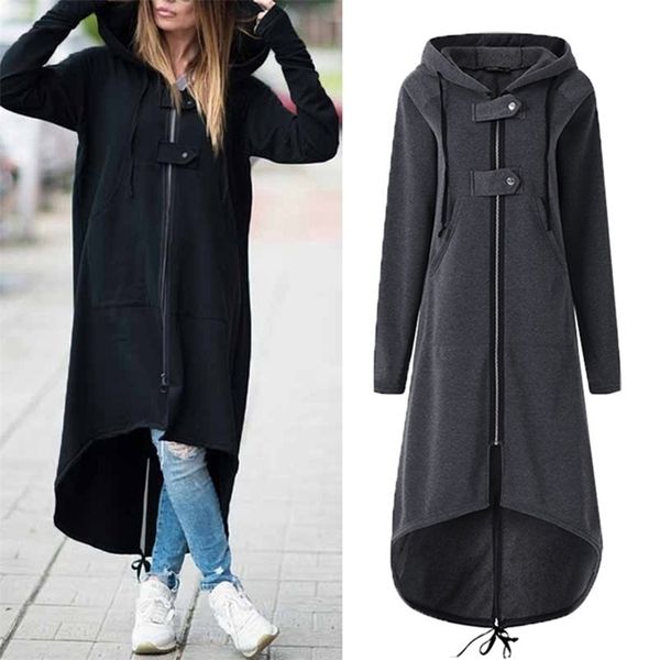 spring long style women's zipper coat hoodie sweatshirt zip up jacket corduroy sleeve personality street s 211027, Black
spring long style women's zipper coat hoodie sweatshirt zip up jacket corduroy sleeve personality street s 211027, Black