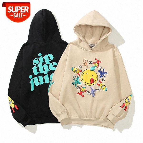 ss hip-hop kanye and man hoodie juice orange collaboration smiley print pullover sweater #hl7i, Black
ss hip-hop kanye and man hoodie juice orange collaboration smiley print pullover sweater #hl7i, Black