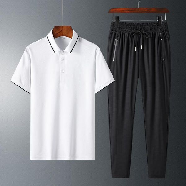 men's tracksuits summer shirt ice silk pants light and breathable sports dad t-shirt casual suit fashion, Gray
men's tracksuits summer shirt ice silk pants light and breathable sports dad t-shirt casual suit fashion, Gray
