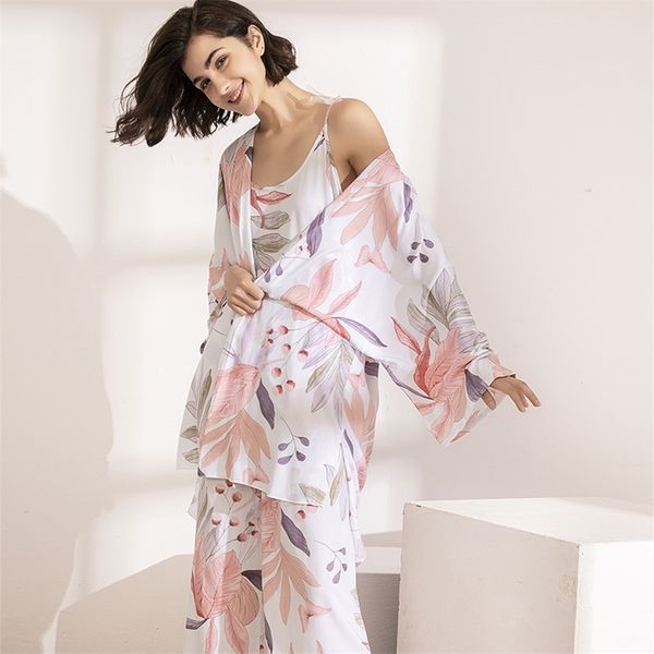 selling 3pcs soft pajama set for spring & fall ladies sleepwear floral printed pink leaves cardigan+camisole+pants homewear 210330, Black;red
selling 3pcs soft pajama set for spring & fall ladies sleepwear floral printed pink leaves cardigan+camisole+pants homewear 210330, Black;red