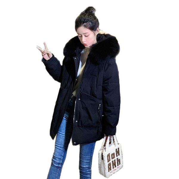 women's down & parkas 2021 thick warm winter coat women jacket fur collar hooded female long snow wear padded clothes plus size, Black
women's down & parkas 2021 thick warm winter coat women jacket fur collar hooded female long snow wear padded clothes plus size, Black